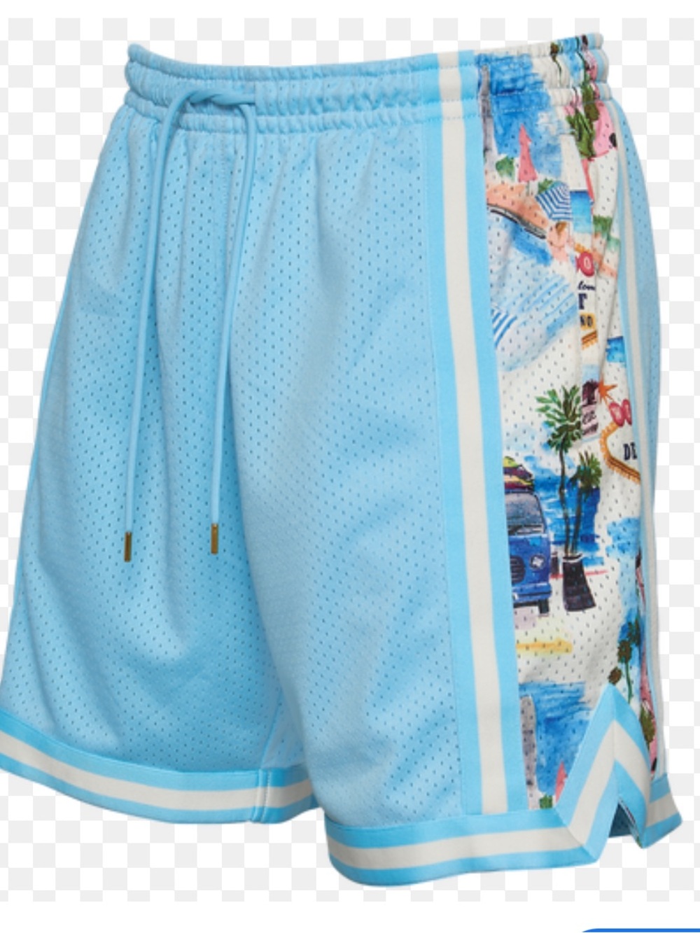 LCKR Mens Blocked Mesh Athletic Shorts